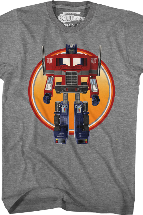 Optimus Prime Retro Photo Transformers T-Shirtmain product image
