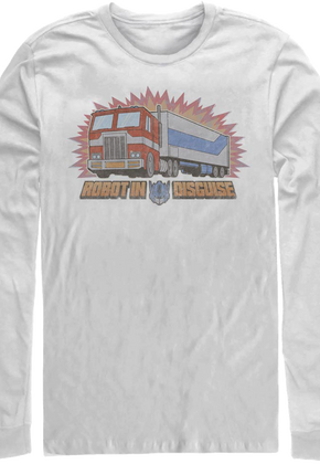 Optimus Prime Robot In Disguise Transformers Long Sleeve Shirt