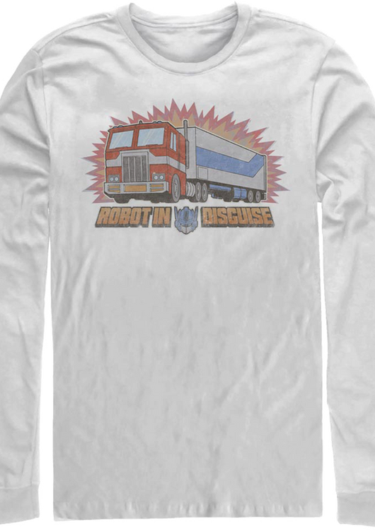 Optimus Prime Robot In Disguise Transformers Long Sleeve Shirt - main product image
