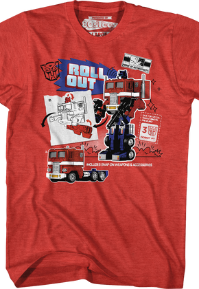 Optimus Prime Roll Out Transformers T-Shirt