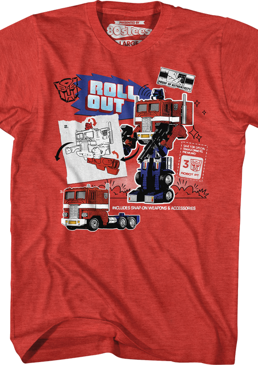 Optimus Prime Roll Out Transformers T-Shirt - main product image