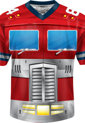 Optimus Prime Transformers Football Jersey