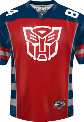 Autobots Optimus Prime Transformers Football Jersey