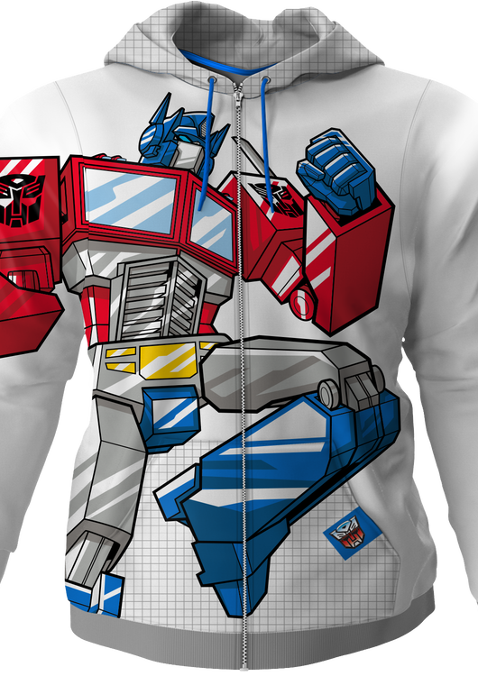 Optimus Prime Transformers Premium Zippered Hoodie - main product image
