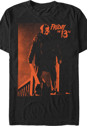 Orange Jason Voorhees Photo Friday The 13th T-Shirt