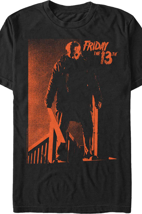 Orange Jason Voorhees Photo Friday The 13th T-Shirt