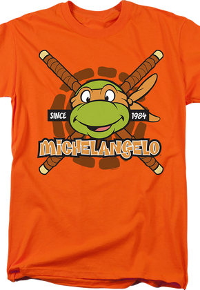 Orange Michelangelo Since 1984 Teenage Mutant Ninja Turtles T-Shirt