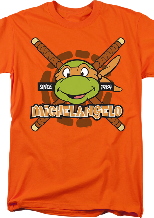 Orange Michelangelo Since 1984 Teenage Mutant Ninja Turtles T-Shirt - main product image