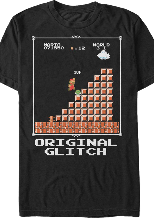 Original Glitch Super Mario Bros. T-Shirt - main product image