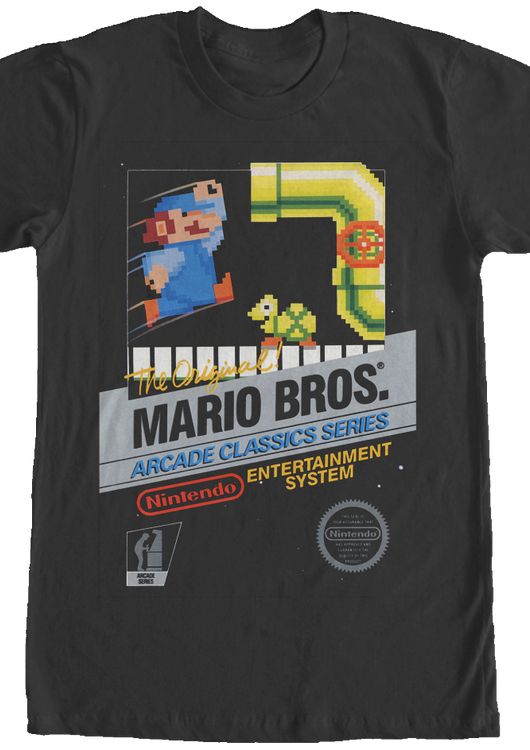 Original Mario Bros Cartridge T-Shirt - main product image