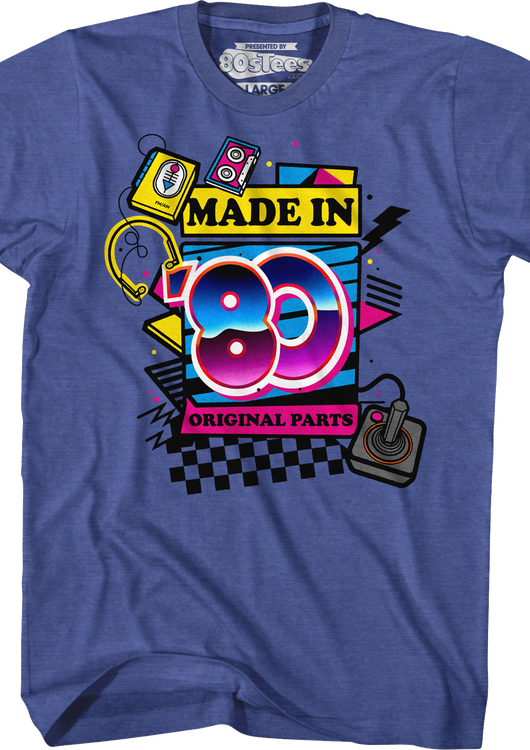 Original Parts Made In '80 T-Shirt - main product image