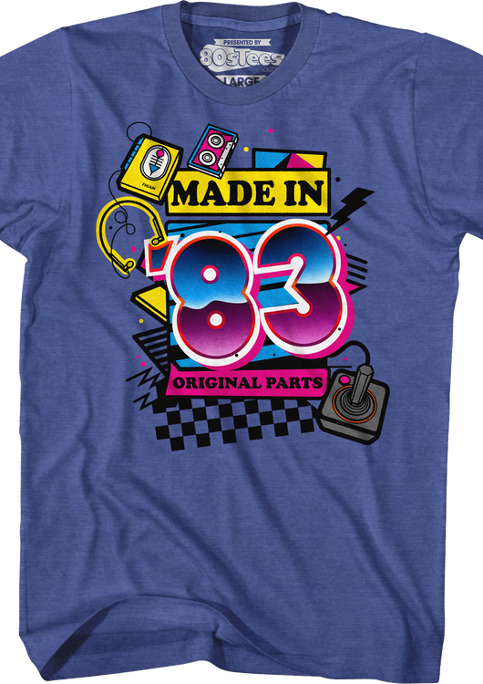 Original Parts Made In '83 T-Shirt - main product image