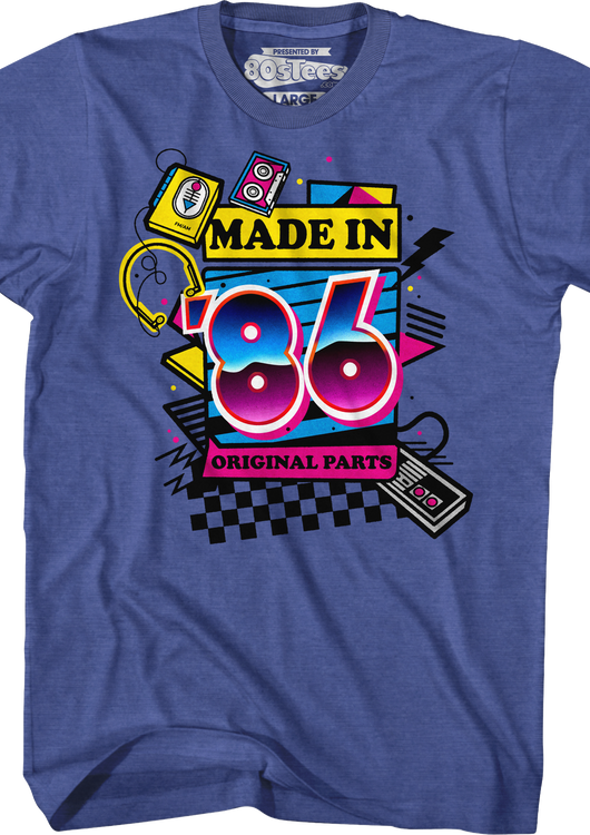 Original Parts Made In '86 T-Shirt - main product image