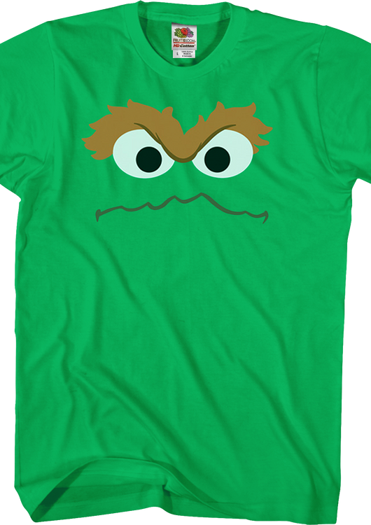 Oscar The Grouch Face Sesame Street T-Shirt - main product image