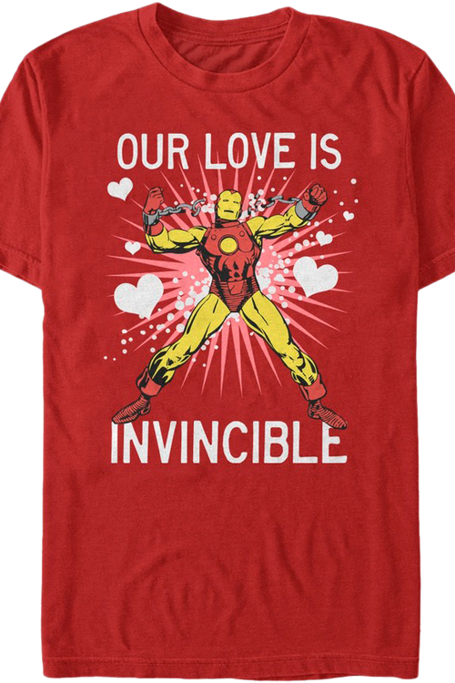 Our Love Is Invincible Iron Man T-Shirtmain product image
