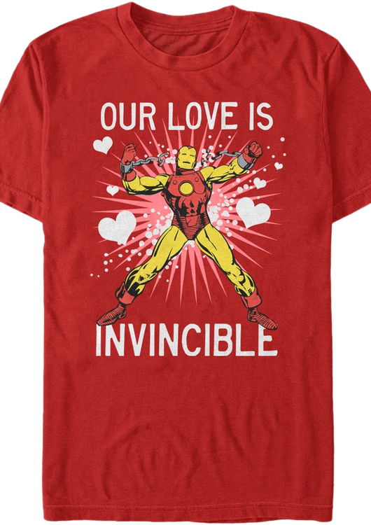 Our Love Is Invincible Iron Man T-Shirt - main product image