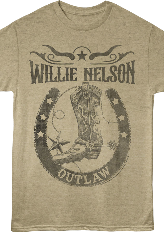 Outlaw Horseshoe Willie Nelson T-Shirt - main product image