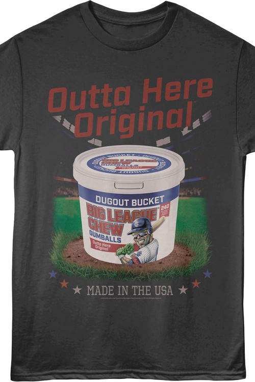Outta Here Original Dugout Bucket Big League Chew T-Shirtmain product image