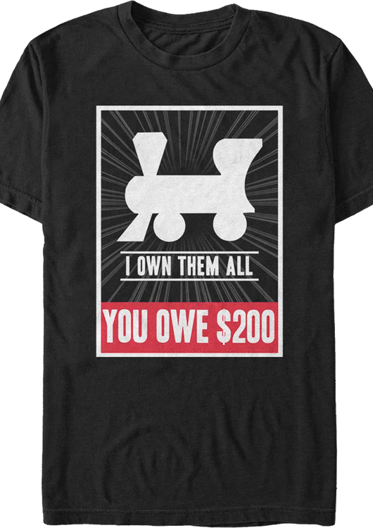 Own All Railroads Monopoly T-Shirt - main product image