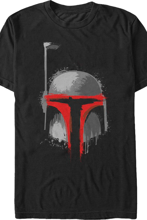 Paint Splatter Boba Fett Star Wars T-Shirt - main product image