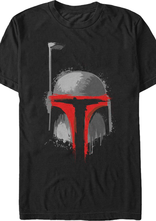Paint Splatter Boba Fett Star Wars T-Shirt - main product image