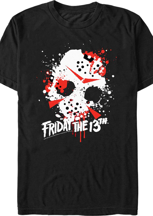 Paint Splatter Friday the 13th T-Shirt - main product image