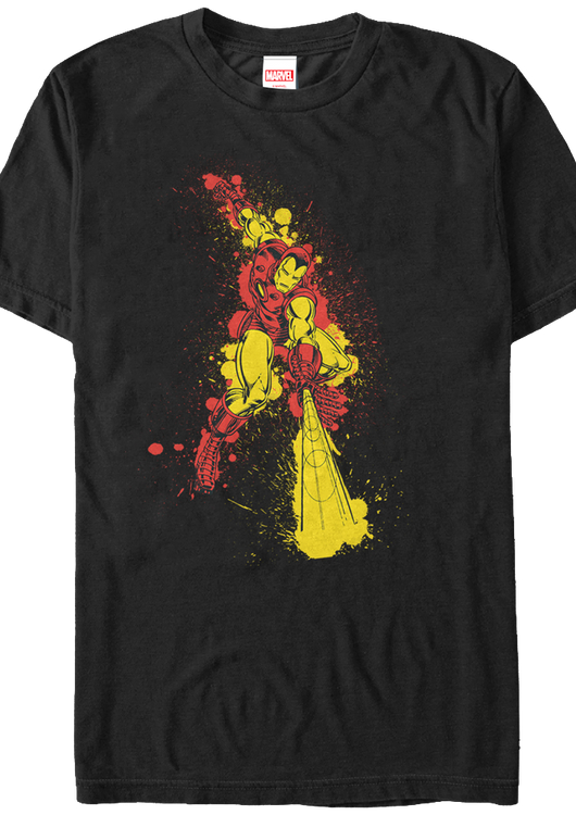 Paint Splatter Iron Man T-Shirt - main product image