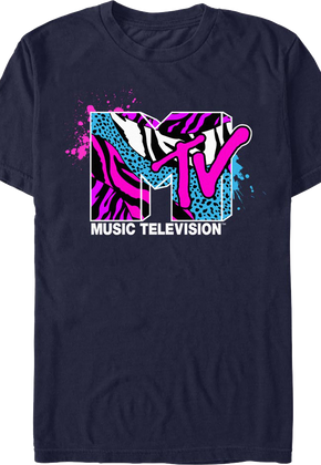 Paint Splatter Logo MTV Shirt