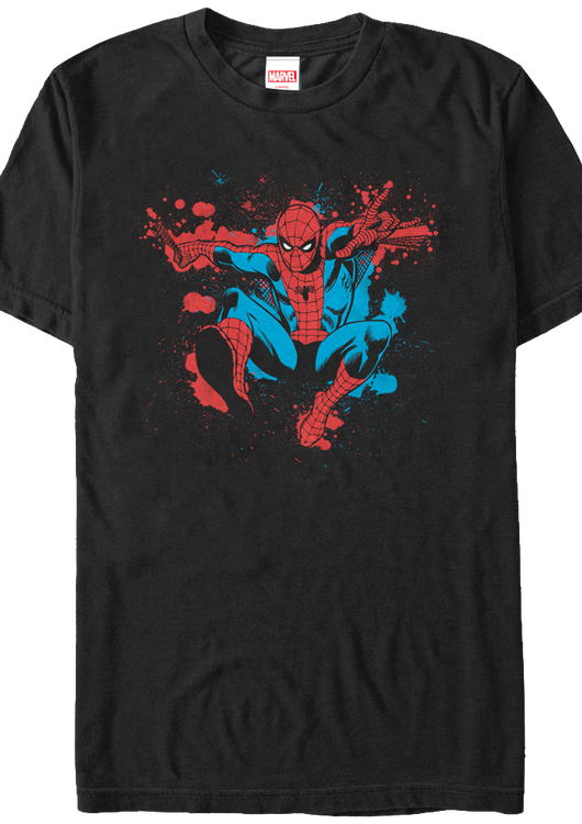 Paint Splatter Spider-Man T-Shirt - main product image