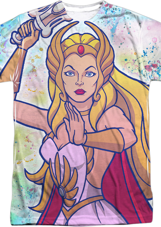 Paint Splattered She-Ra Masters of the Universe T-Shirt - main product image