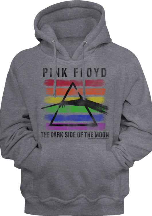 Painted Dark Side of the Moon Pink Floyd Hoodie - main product image