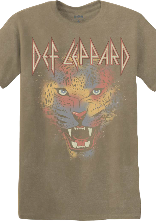Painted Leopard Def Leppard T-Shirt - main product image