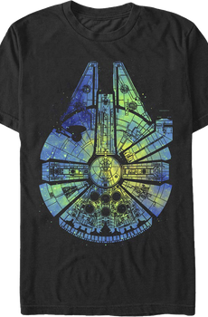 Painted Millennium Falcon Star Wars T-Shirt