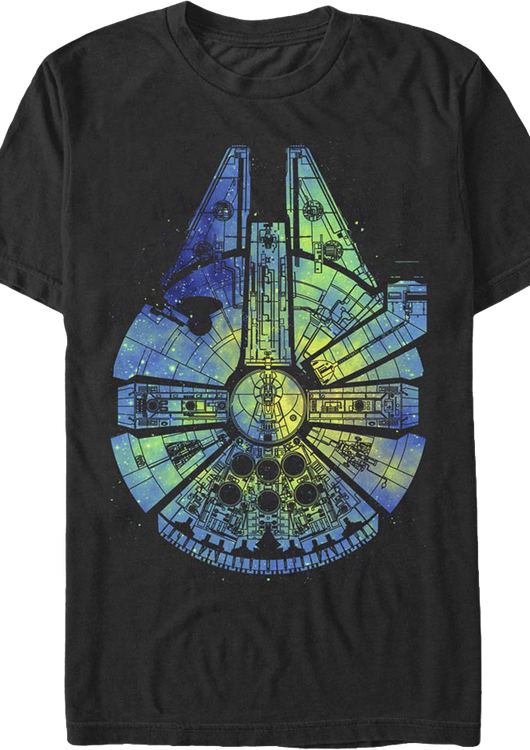 Painted Millennium Falcon Star Wars T-Shirt - main product image