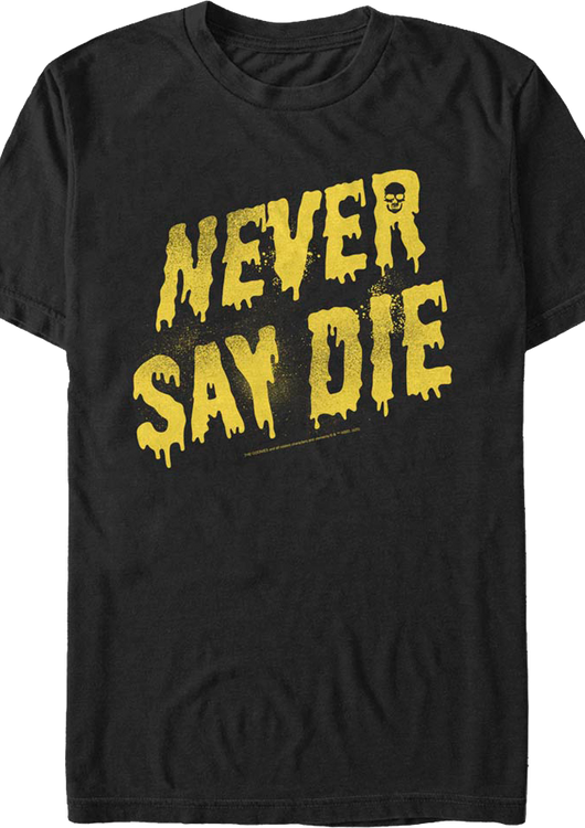 Painted Never Say Die Goonies T-Shirt - main product image
