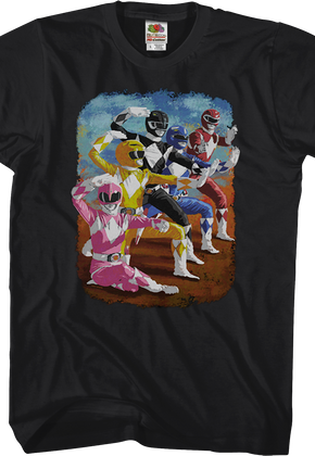 Painting Mighty Morphin Power Rangers T-Shirt