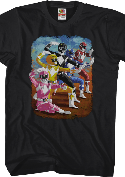 Painting Mighty Morphin Power Rangers T-Shirt - main product image