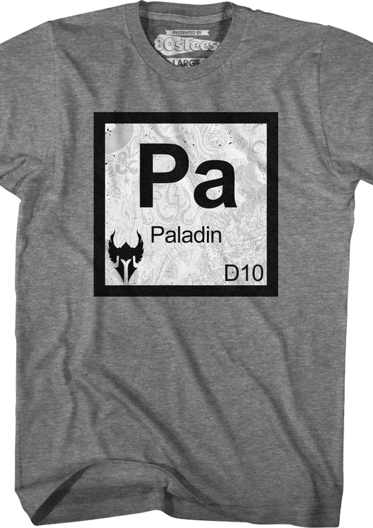 Paladin Element Symbol Dungeons & Dragons T-Shirt - main product image