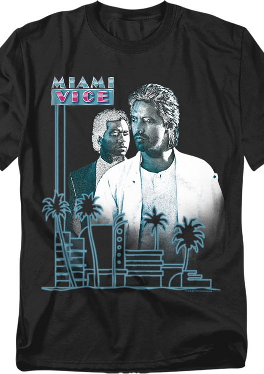 Palm Trees Miami Vice T-Shirt - main product image