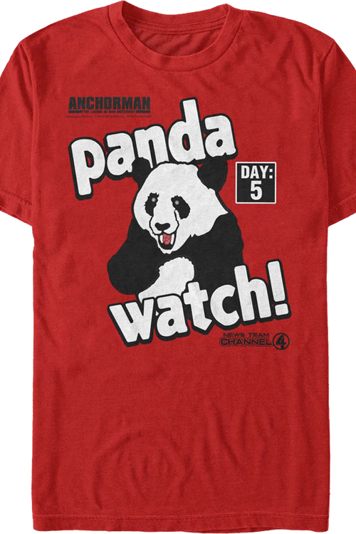 Panda Watch Anchorman T-Shirt - main product image