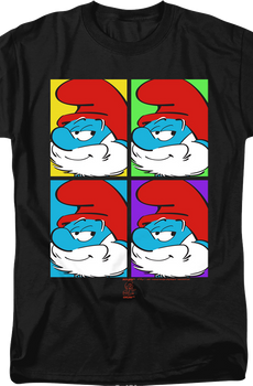 Papa Smurf Pop Art Smurfs T-Shirt