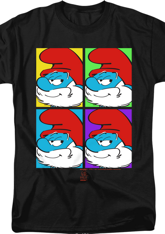 Papa Smurf Pop Art Smurfs T-Shirt - main product image