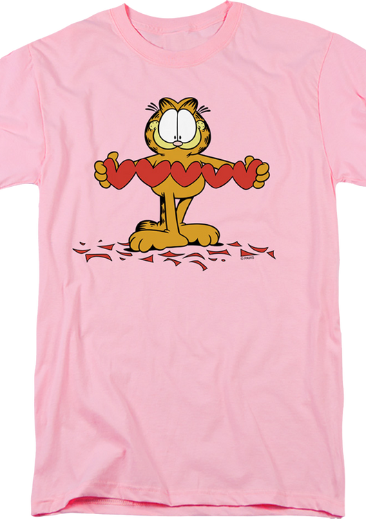 Paper Hearts Garfield T-Shirt - main product image