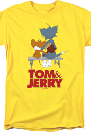 Park Bench Mallet Tom And Jerry T-Shirt