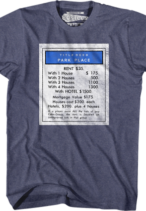 Park Place Monopoly T-Shirt