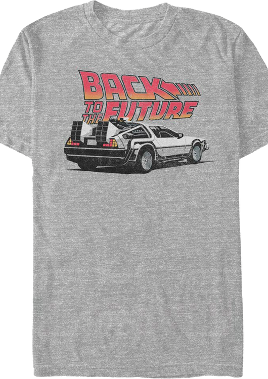 Parked Delorean Back To The Future T-Shirt - main product image