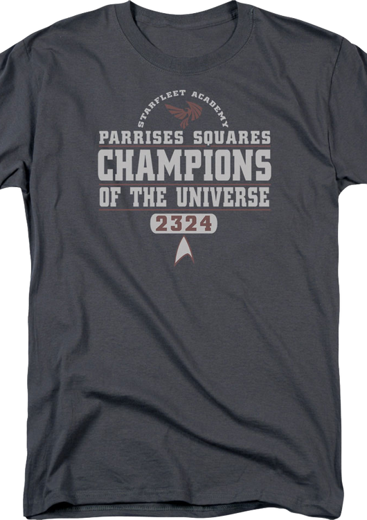 Parrises Squares Champions Star Trek T-Shirt - main product image