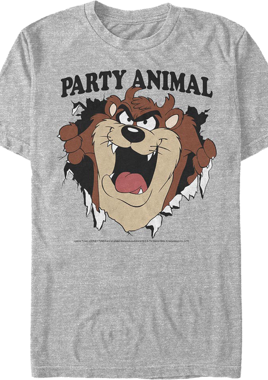 Party Animal Tasmanian Devil Looney Tunes T-Shirt - main product image