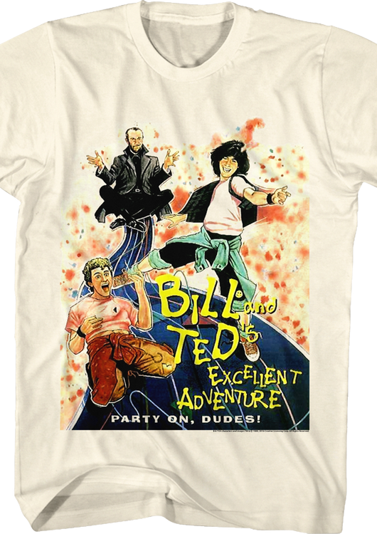 Party On Dudes Bill and Ted's Excellent Adventure T-Shirt - main product image