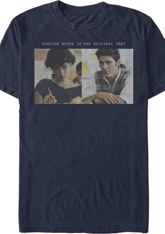 Passing Notes Is The Original Text Sixteen Candles T-Shirt - main product image